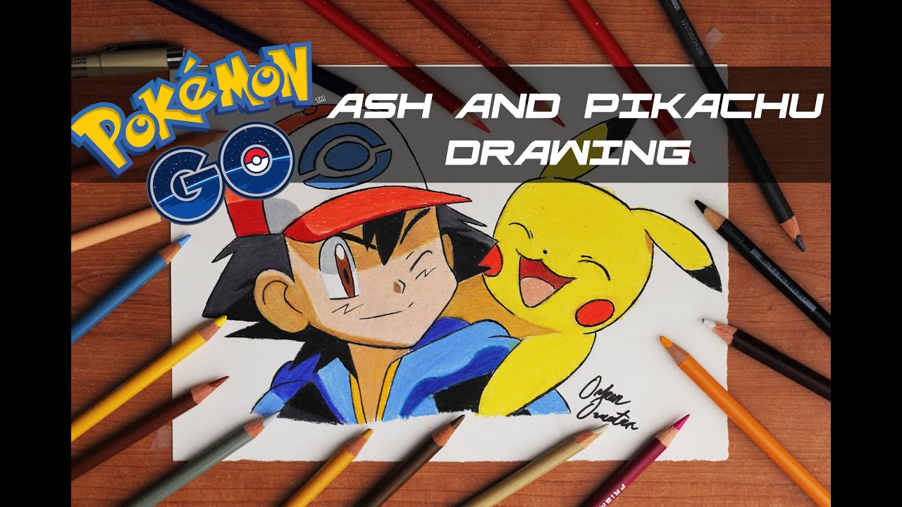 Ash & Pikachu p/geovanas1 - Desenho de juliuuuuuuuuuuuu - Gartic