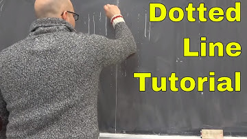How To Draw Dotted Lines Like Walter Lewin-EASY Tutorial