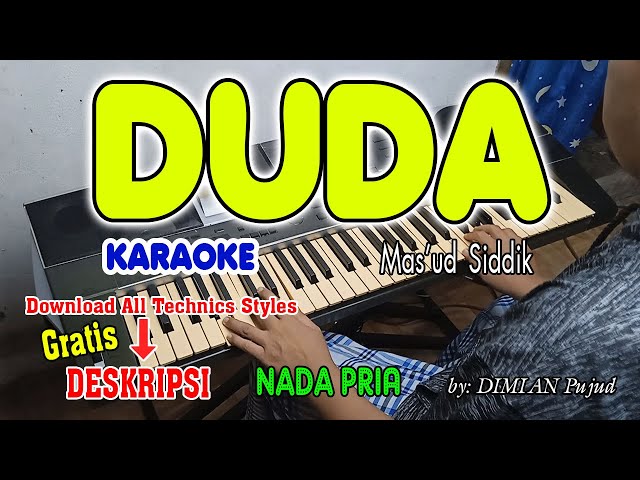 DUDA - Mas'ud Siddik  I KARAOKE HD  I  Nada Pria class=