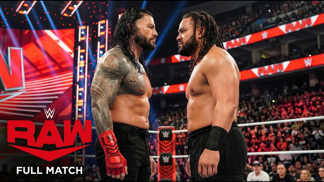 FULL MATCH - Roman Reigns vs Jacob Fatu - Raw 2025