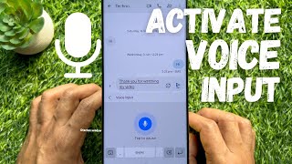 How to activate voice input feature on Samsung keyboard