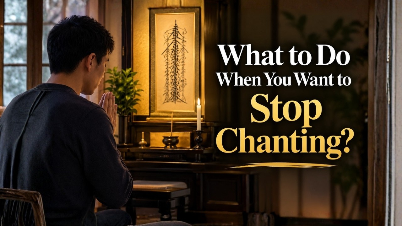 What to Do When You Want to Stop Chanting? | Nichiren Buddhism