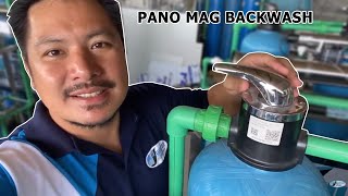 Paano mag backwash ng water station machine