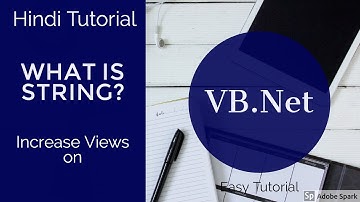 What it String in VB.Net (in Hindi) Easy Tutorial Part - 11