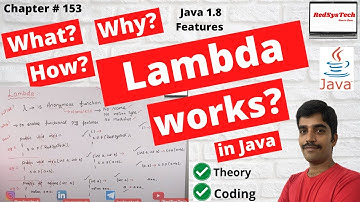 # 153 java 8 lambda expressions | java lambda | lambda | java 8 | java 8 features | RedSysTech
