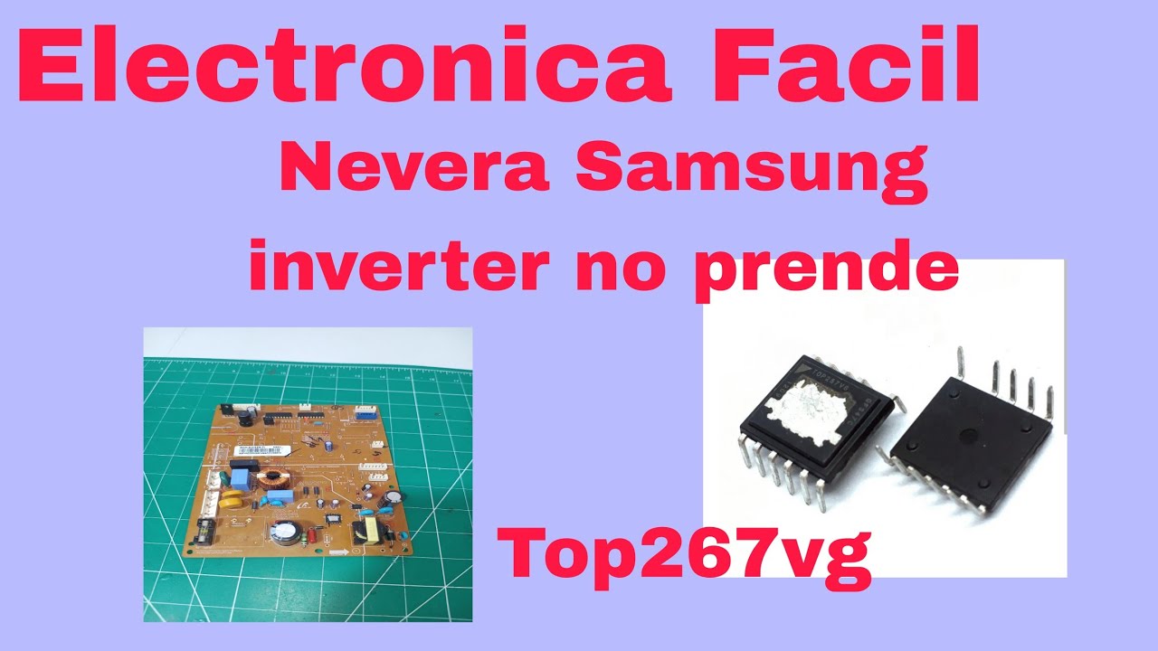 Tarjeta principal de  nevera Samsung inverter no prende.