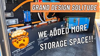 WE ADDED STORAGE SPACE | GRAND DESIGN SOLITUDE #RVSOLAR by MYT Solar 363 views 10 months ago 3 minutes, 5 seconds