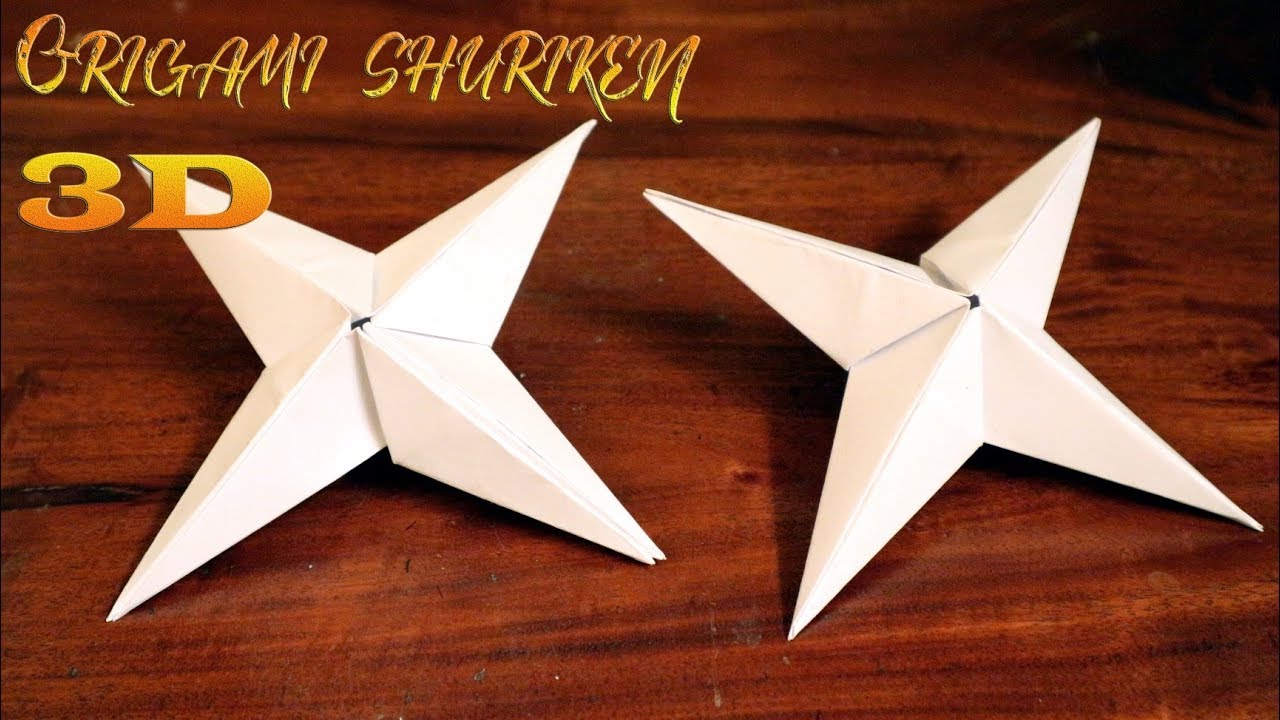 Cara Membuat Origami Shuriken 3D Dari Kertas YouTube