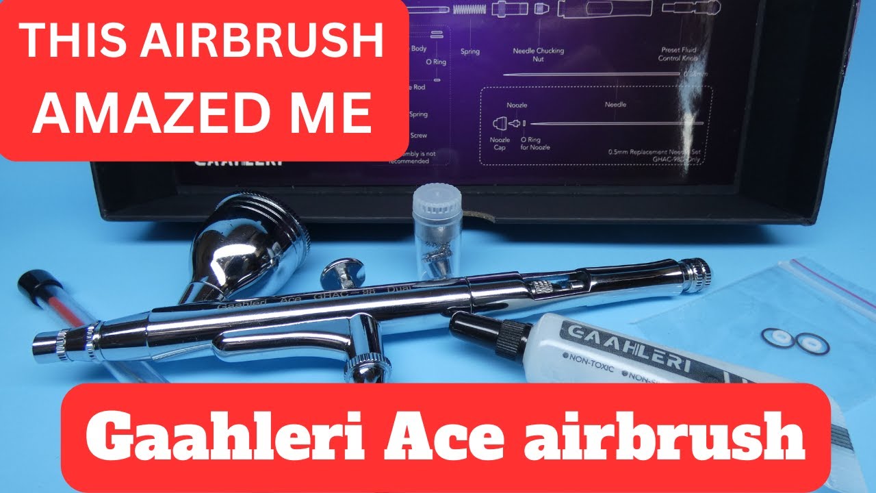 gaahleri airbrush ace unboxing and testing including cleaning