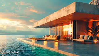 Outdoor Seaside Luxury Villa with Relaxing Piano Bossa Nova Jazz to Work, Study
