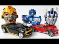 EXTRA TRANSFORMERS JCB: TRAIN EXCAVATOR LOAD &amp; TRANSPORT CRANE BUS AMBULANCE CAR Robot Accident Toys