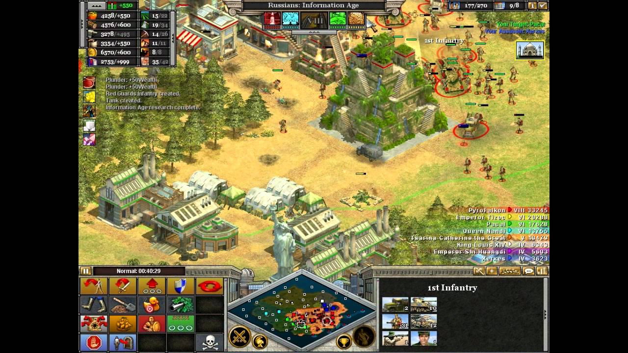 Rise of Nations: Thrones and Patriots PC cheats, trainers, guides