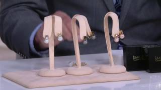 Joan Rivers Clip or Pierced Set/3 Crystal & Faux Pearl Drop Earrings on QVC