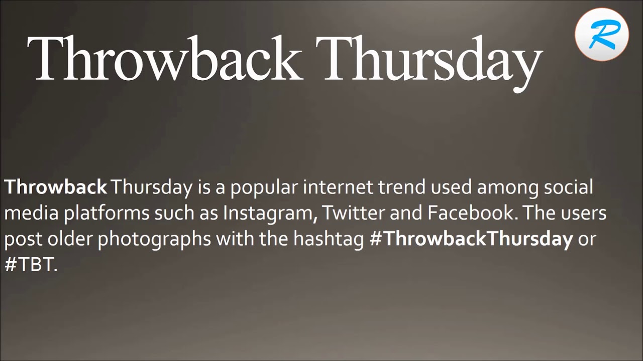 Throwback Meaning
