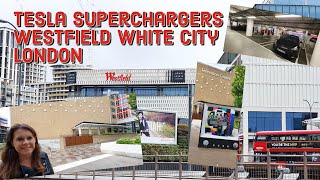 Tesla Superchargers, Westfield, White City, London