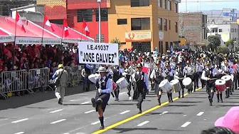 COLEGIO JOSE GALVEZ 41037 MIRAFLORES AREQUIPA DESFILE ESCOLAR (2016)
