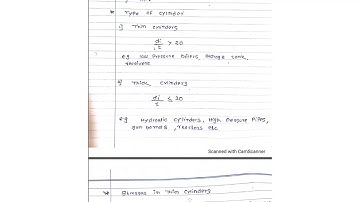 UNIT 4 DESIGN OF CYLINDER( THIN CYLINDER) PART 1