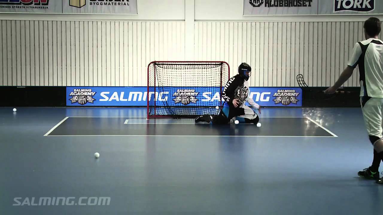 Salming Academy Goalie - Shots and rebound control