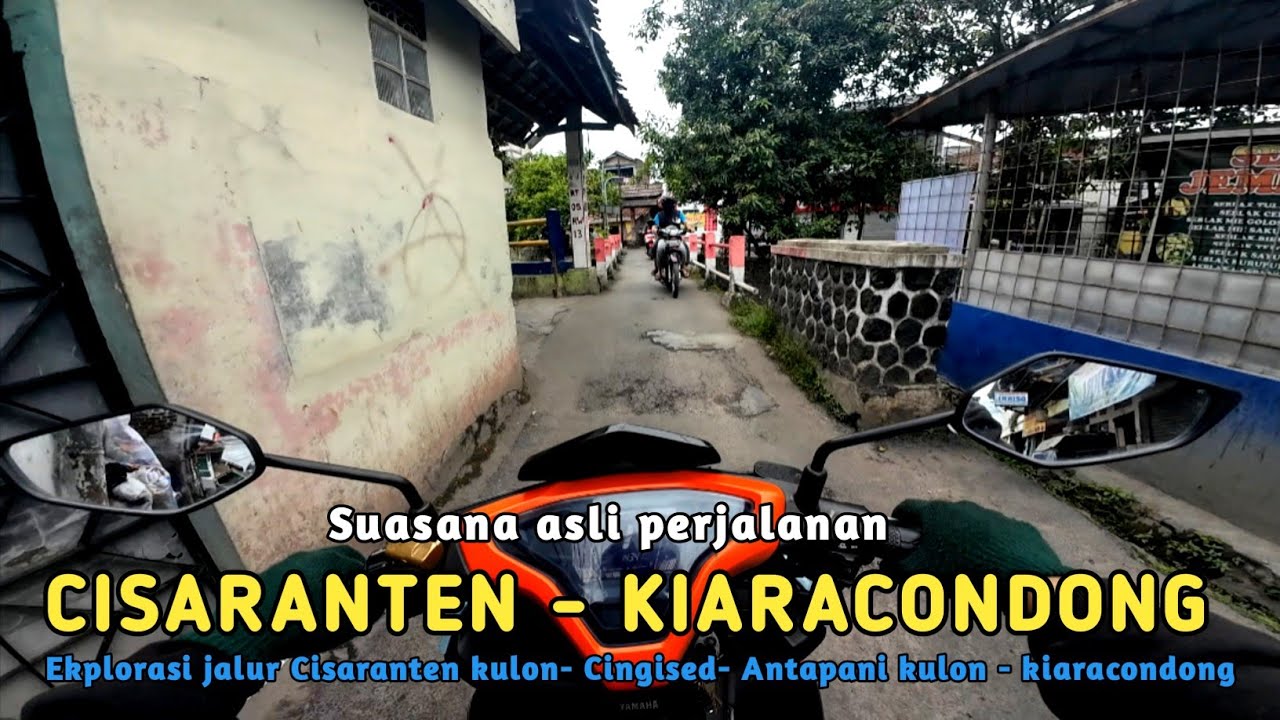 Suasana perjalanan KIARACONDONG via CISARANTEN KULON - CINGISED #motovlog 
