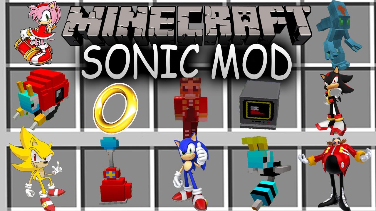 Mod Minecraft - Sonic The Hedgehog (Todos Personagens) Mod