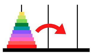 Towers of Hanoi using RECURSION TWICE!