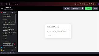 No-Talk Coding: Build a Popup Without JavaScript 🚀 | HTML Popover API Tutorial