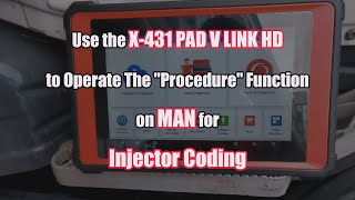 LAUNCH X431 PAD V Elite: MAN Truck Injector coding