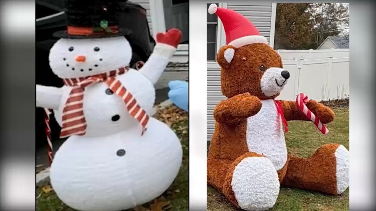 Thief steals Christmas decorations from front lawn of Long Island home ...