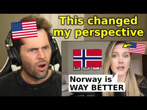 American Reacts to "Why I Left the USA for Norway"