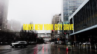 Rainy Drive NYC - 4K Ambient Sounds