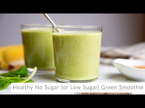 Easy, Creamy Green Smoothie (No Sugar!)