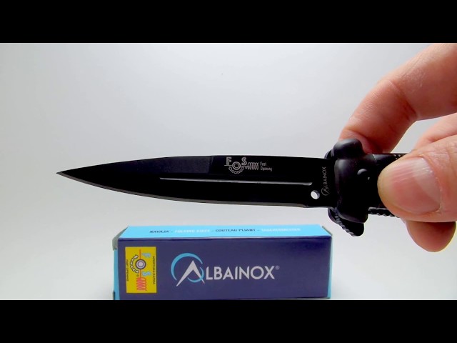 Navaja Asistida Negra ☑ Black assisted knife Albainox ☑