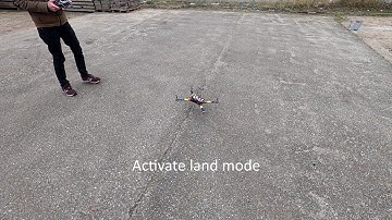 Testing PX4 land mode... a.k.a crash mode