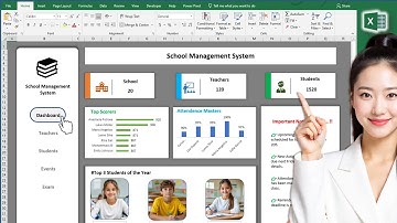 Excel Dashboard with Navigation Bar || Create own School Management Dashboard in minutes #excel