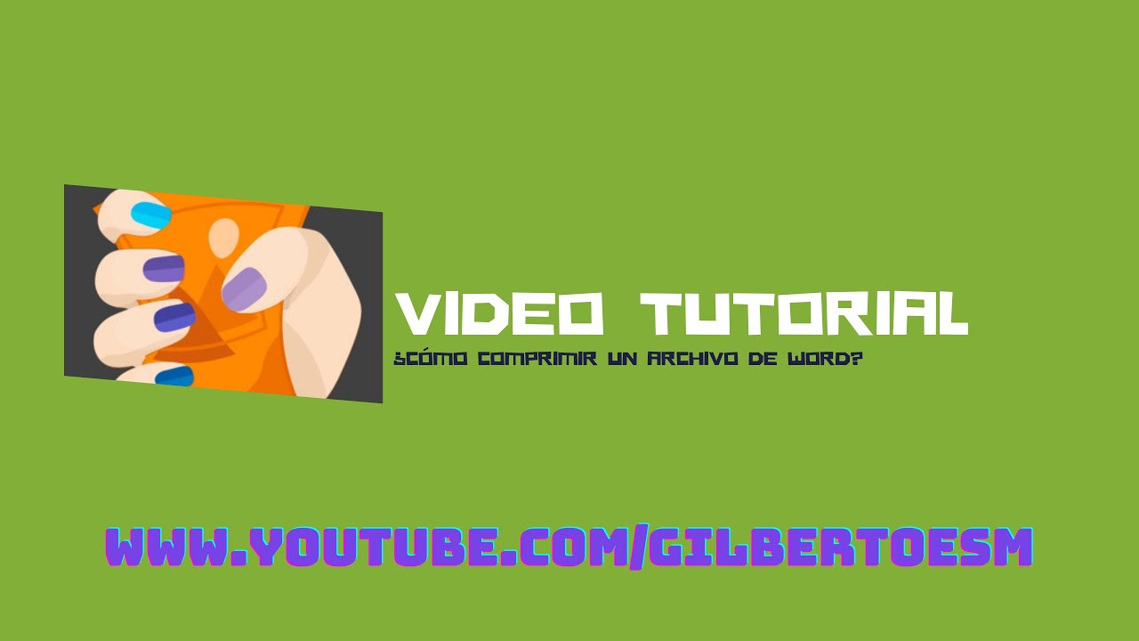  1 video tutorial c mo comprimir un archivo de word youtube