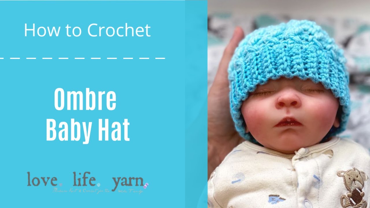 Easy Ombre Crochet Hat (Free Pattern) - love. life. yarn.