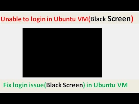 Ubuntu black screen after login