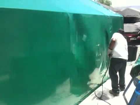 Shrink wrap carport - YouTube