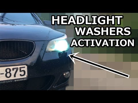 How To Activate Headlight Washers? BMW E60 E90