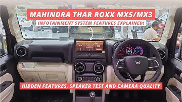 Mahindra Thar Roxx Touchscreen features in Hindi | Thar Roxx MX5 Touch screen features