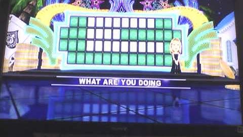 Wheel of Fortune for the Nintendo Wii: Game 2. (Part 1)