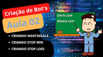 Aula 02 Criando Martingale, Stop loss, Stop win, funcões testadas na prática. CRIE SEU PRÓPRIO BOT