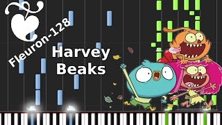 'Harvey Beaks theme' by 'Ego Plum'  Synthesia