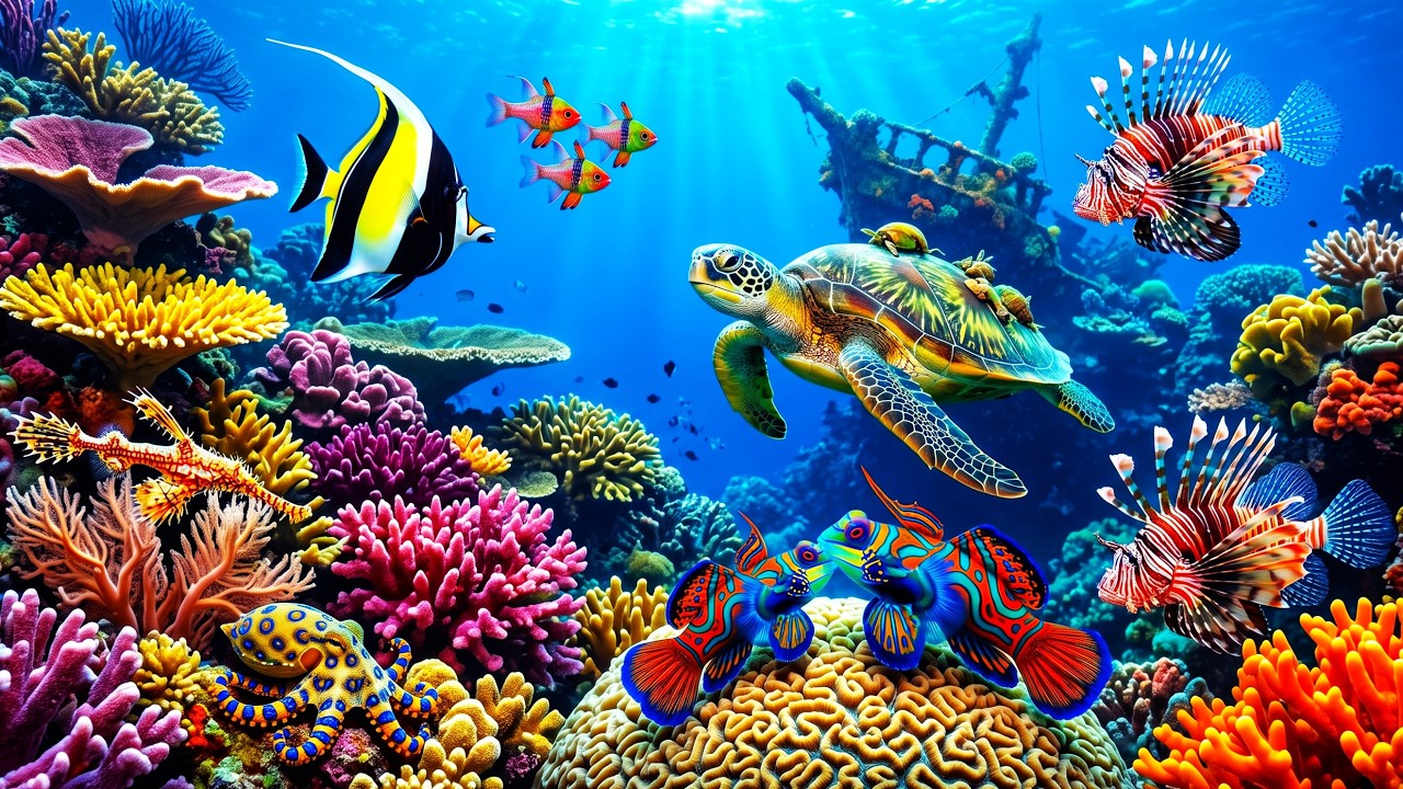 A Mesmerizing 4K Aquarium Escape 🐠 Exotic Tropical Fish & Stunning ...