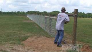 V-Mesh Horse Fence Installation Part 1 of 2