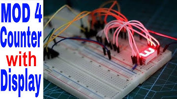 MOD 4 counter with CMOS ic CD 4026 | Practical Circuit