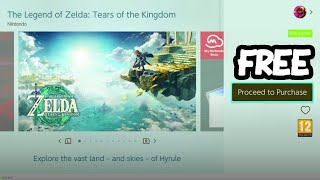How To Get Zelda Tears Of The Kingdom For Free On Nintendo Switch  How To Get Free Switch Games