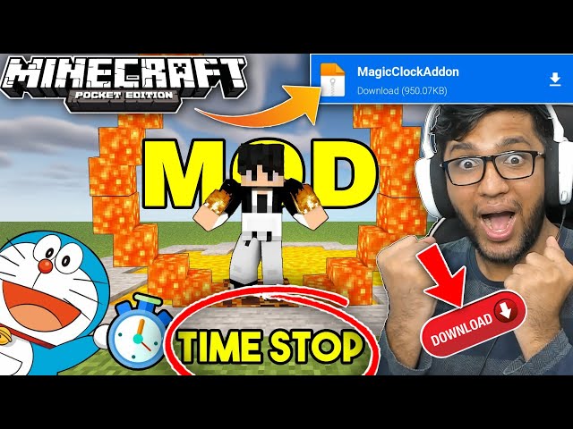 Minecraft BUT I can STOP TIME !  Minecraft, Doraemon, Movie posters