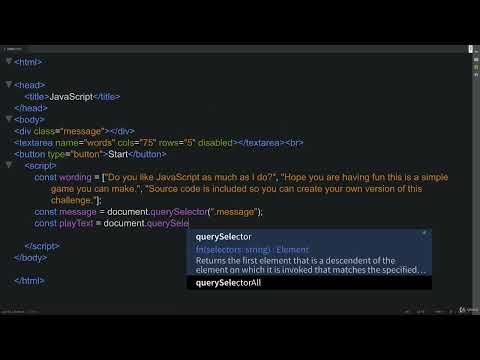 55 Modern JavaScript 12 002 Typing Test Mini Application