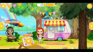 Sweet baby girls summer camp: clean up the camp game fun screenshot 5